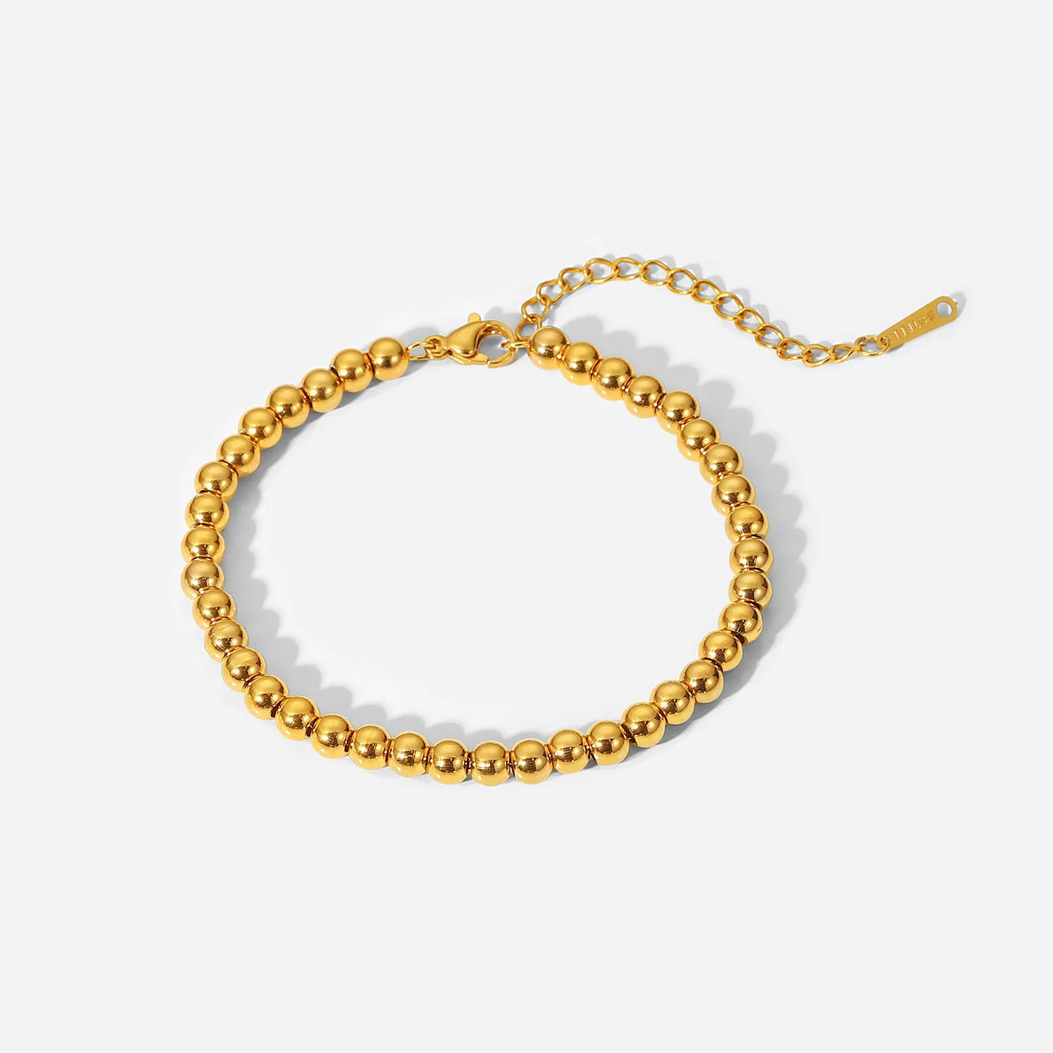 Minimalist INS 18K Gold Plated and Silver Plated Stainless Steel Jewelry Waterproof 5mm Bead Chain Bracelet for Women
Minimalist INS 18K Gold Plated and Silver Plated Stainless Steel Jewelry Waterproof 5mm Bead Chain Bracelet for Women