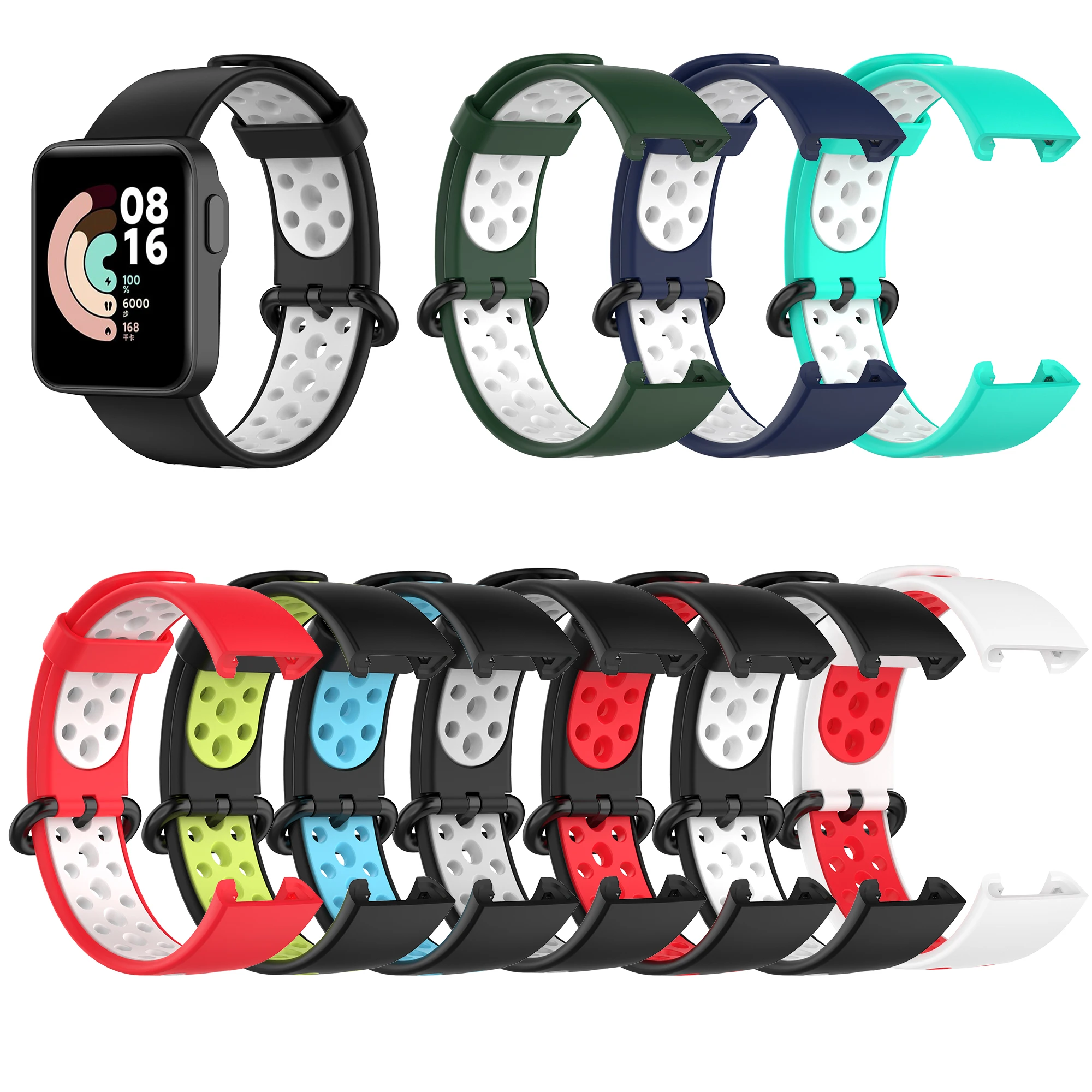 BOORUI silicone wristband for redmi watch band double color strap for xiaomi for redmi watch lite, 10 colors
BOORUI silicone wristband for redmi watch band double color strap for xiaomi for redmi watch lite, 10 colors