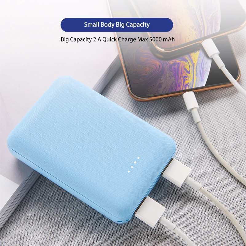2020 Trending Product Mini Power Bank , 5000Mah Power bank Universal Ultra thin Powerbank - ANKUX.COM