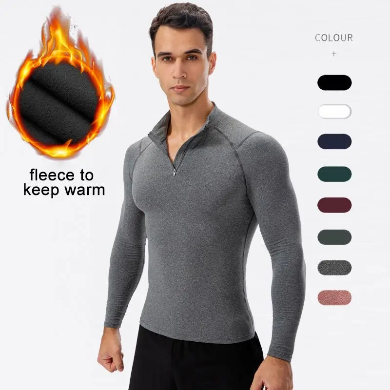 Ufinebest Thermal Fitness Tight Camiseta Sports Running Training Long Sleeve Warm Sweater Heap Collar Men Long Sleeves T-Shirt
Ufinebest Thermal Fitness Tight Camiseta Sports Running Training Long Sleeve Warm Sweater Heap Collar Men Long Sleeves T-Shirt