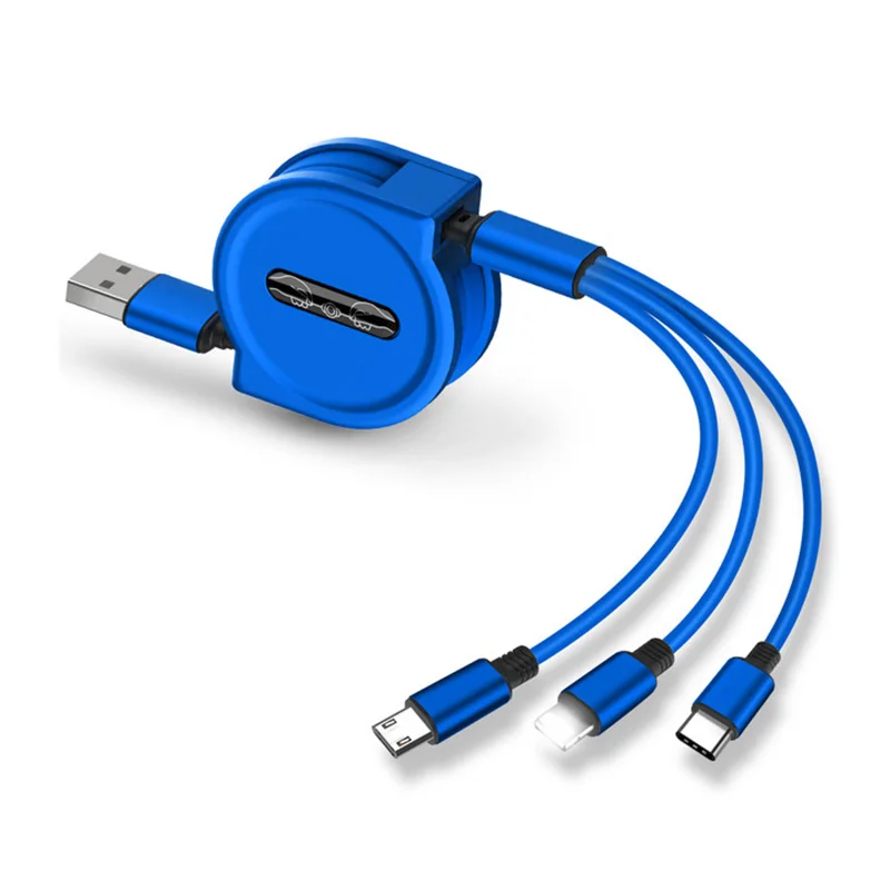 CFT-R301 Multi Color Convenient 3 in 1 Retractable USB Cable for travel use iphone samsung huawei android, Red/blue/black/white
CFT-R301 Multi Color Convenient 3 in 1 Retractable USB Cable for travel use iphone samsung huawei android, Red/blue/black/white