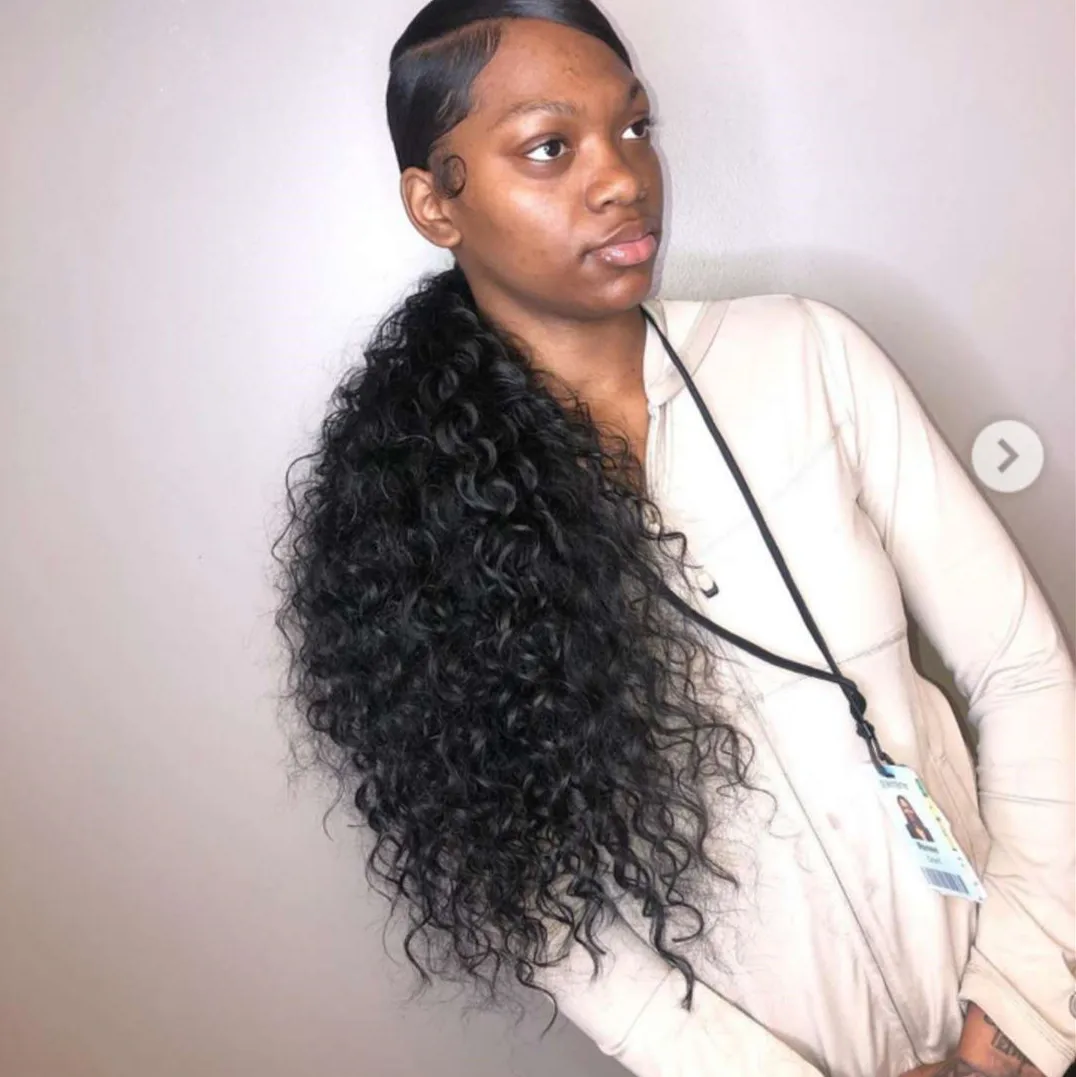 Natural African Girl Human Hair Drawstring Ponytail Clip In Hair Extensions Natural Color Puff Ponytail Products 140g
Natural African Girl Human Hair Drawstring Ponytail Clip In Hair Extensions Natural Color Puff Ponytail Products 140g