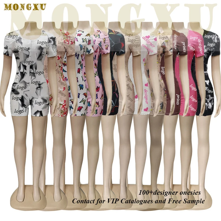 2020 Hot Sale Women Short Sleeve Sexy Rompers Designer Printing Adult Pajama Onesie
2020 Hot Sale Women Short Sleeve Sexy Rompers Designer Printing Adult Pajama Onesie