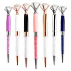 Promotion Big Top Diamond Pen Multi Color Diamond Crystal Ball Point Pen Metal Pen For Wedding Gift