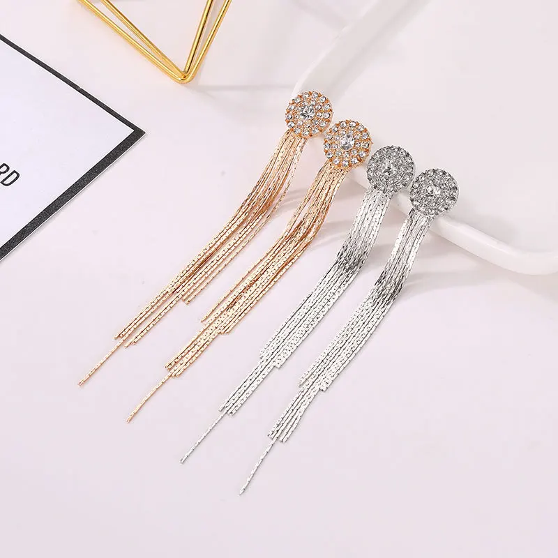 Tassel Fashion Earring Fashion Womens Alloy Earrings Drop Earrings Claw Chain, Colors
Tassel Fashion Earring Fashion Womens Alloy Earrings Drop Earrings Claw Chain, Colors