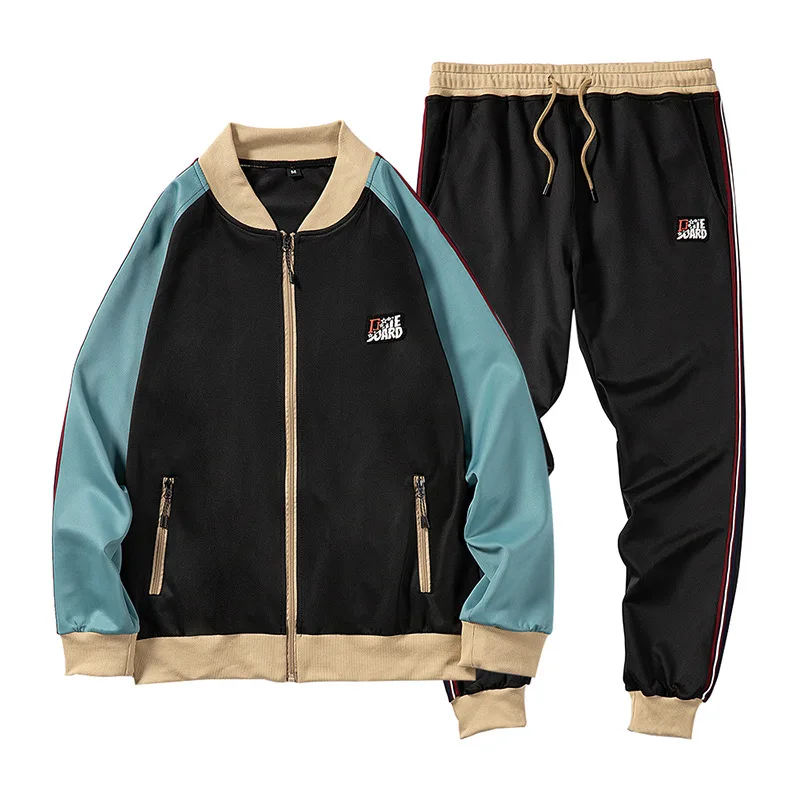 Hot Sale Wholesale sweatsuit custom logo jogging two piece sets zipper tracksuit men Colorblock Jogging Suit Vendors
Hot Sale Wholesale sweatsuit custom logo jogging two piece sets zipper tracksuit men Colorblock Jogging Suit Vendors