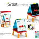multifunctional ludo board game Snakes and Ladders two sided portable drawing board with chalks and holder
