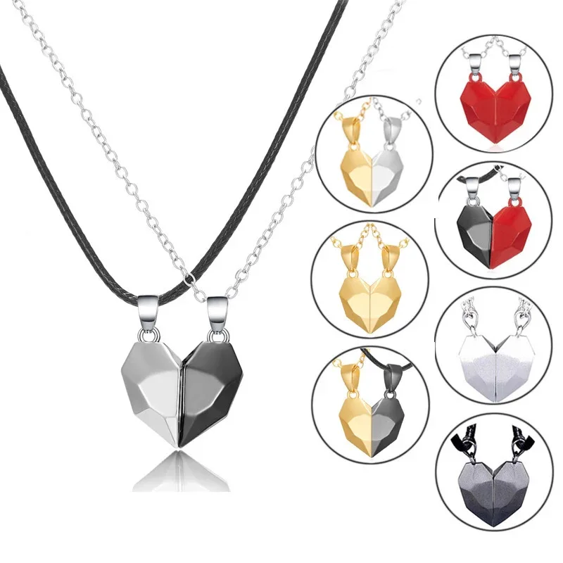 Valentine's Day Love Heart Necklace Black White Stone Magnetic Couple Necklace Jewelry Women's Jewelry Alloy Necklace Vintage Zg
Valentine's Day Love Heart Necklace Black White Stone Magnetic Couple Necklace Jewelry Women's Jewelry Alloy Necklace Vintage Zg