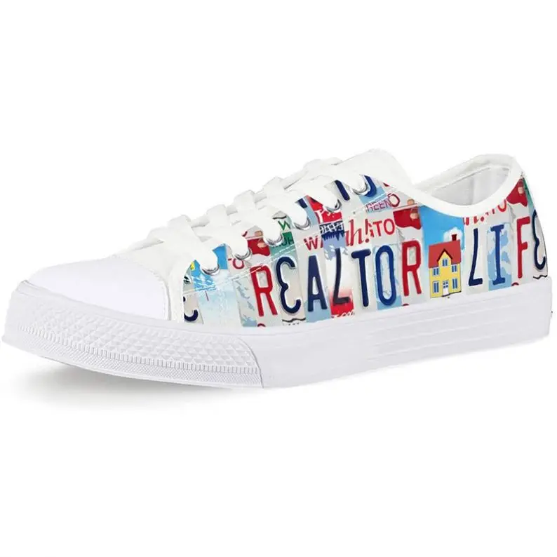 Realtor Life Pattern Women Casual Shoes Lightweight Breathable Custom Canvas Low Top Fashion Sneakers Shoes, Customized color
Realtor Life Pattern Women Casual Shoes Lightweight Breathable Custom Canvas Low Top Fashion Sneakers Shoes, Customized color