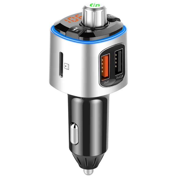 Led Light Quick Charge Car Usb Charger Car Fm Transmitter Wireless Blue Handsfree tooth Multi Charger
Led Light Quick Charge Car Usb Charger Car Fm Transmitter Wireless Blue Handsfree tooth Multi Charger