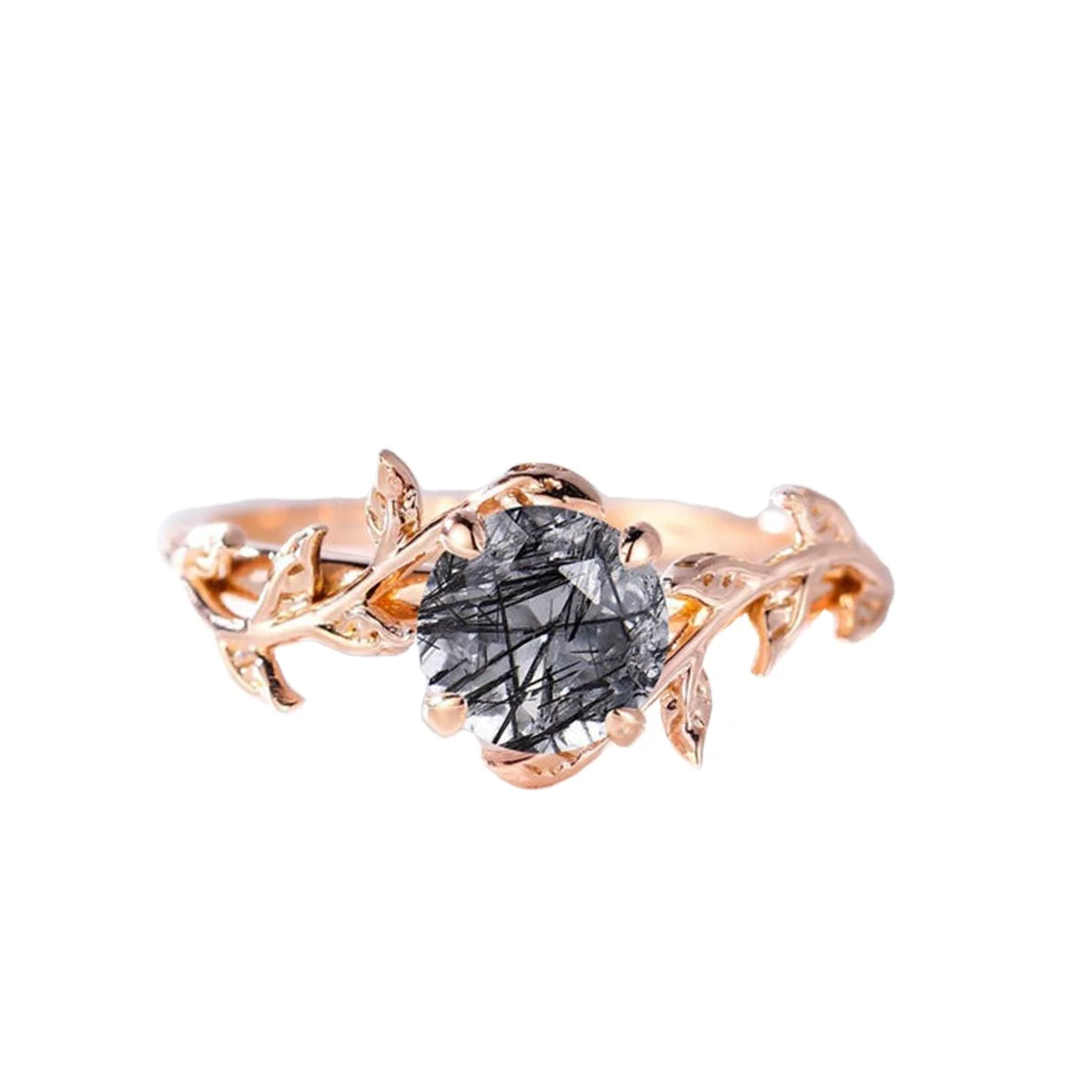 925 Silver alternative art deco promise ring prong set Vintage Black Rutilated Quartz engagement ring leaf flower ring
925 Silver alternative art deco promise ring prong set Vintage Black Rutilated Quartz engagement ring leaf flower ring
