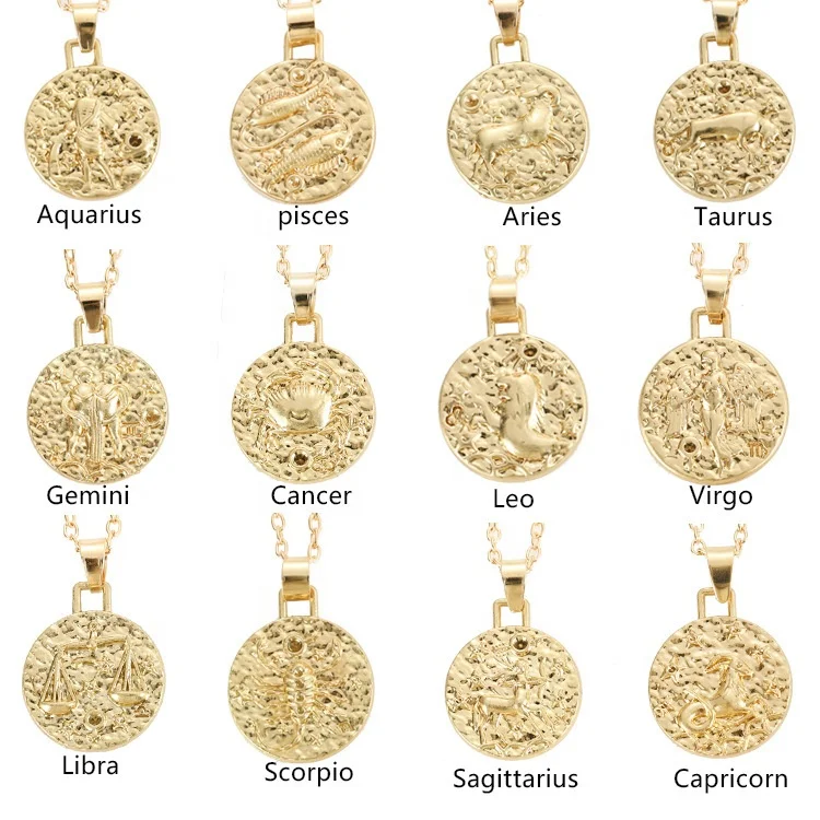 Horoscope Astrology Statement Necklace Jewelry Womens 12 Constellations Crystal Round Gold Plated Necklaces For Women, Picture
Horoscope Astrology Statement Necklace Jewelry Womens 12 Constellations Crystal Round Gold Plated Necklaces For Women, Picture