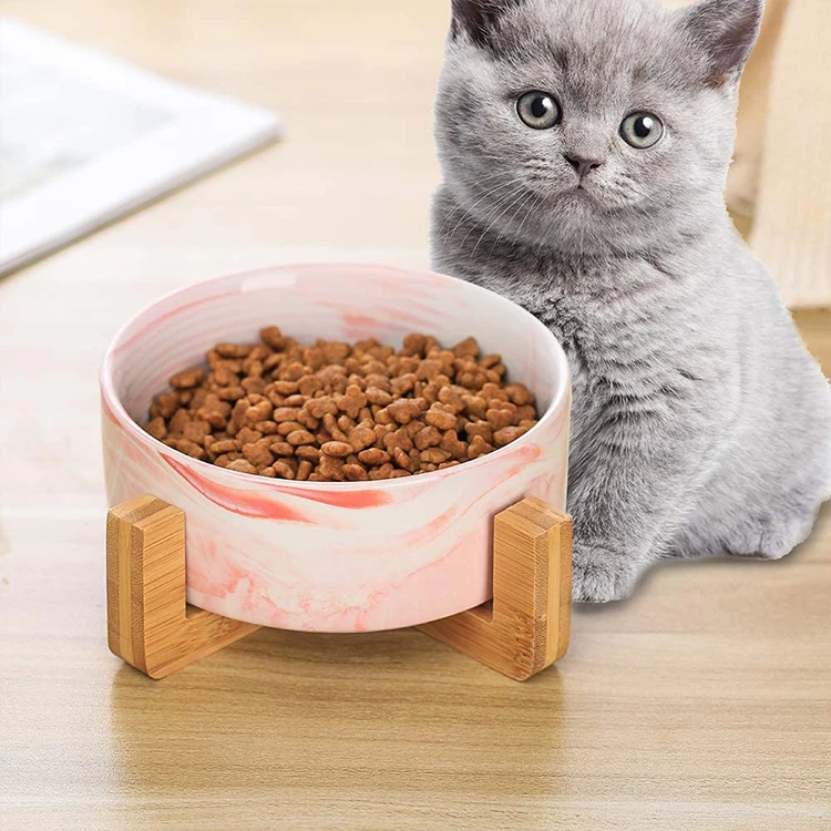 Non Slip Ceramic Pet Bowl Print Cat Round Bowl Dog Feeder Bowl With Wooden Stand, Customized color
Non Slip Ceramic Pet Bowl Print Cat Round Bowl Dog Feeder Bowl With Wooden Stand, Customized color