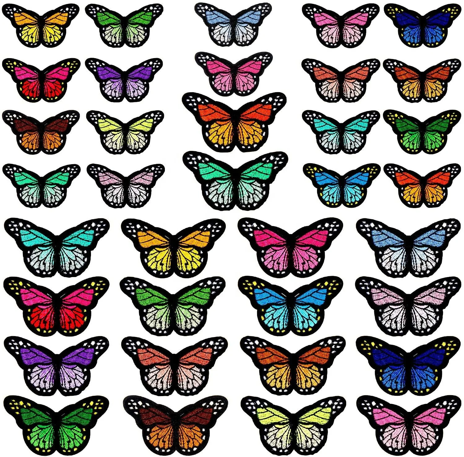 Custom Embroidery Patches Butterfly Appliques Sequin Iron On Patches For Clothing, Pantone color
Custom Embroidery Patches Butterfly Appliques Sequin Iron On Patches For Clothing, Pantone color