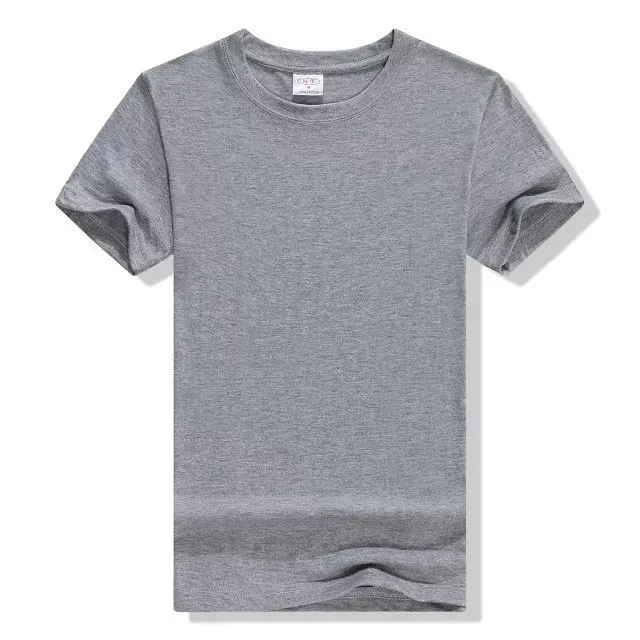 Men 50% cotton 50% polyester plain Blank Tee Shirt Wholesale Custom Logo t shirt Wholesale