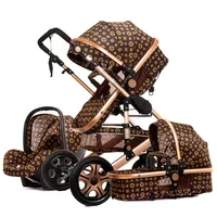 

Good Quality Free Shipping Portable Folding Safety Comfortable Travel High Landscape Luxury 3 in 1 Baby Stroller Pram