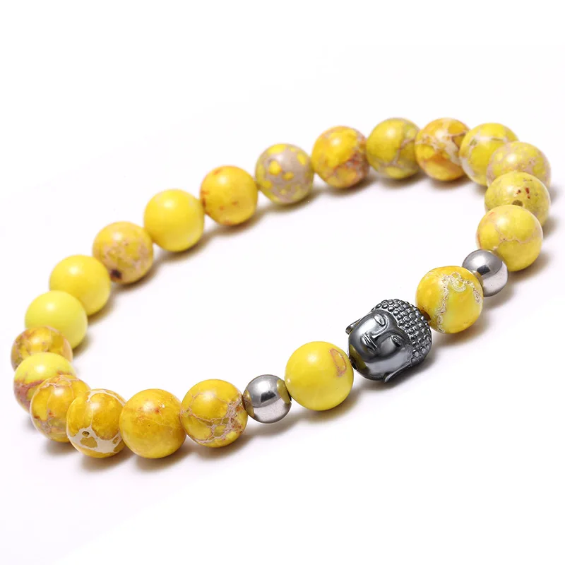 Hot Sale Handmade Black Buddha Head Charm Bracelet Natural 8mm Healing Yoga Beads Buddha Bead Elastic Bracelet
Hot Sale Handmade Black Buddha Head Charm Bracelet Natural 8mm Healing Yoga Beads Buddha Bead Elastic Bracelet