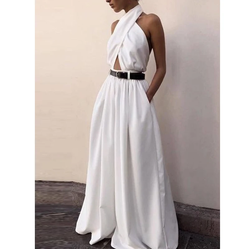 LY46 New fashion Women's Sexy Sleeveless Jumpsuit Ladies' white Jumpsuits new design
LY46 New fashion Women's Sexy Sleeveless Jumpsuit Ladies' white Jumpsuits new design
