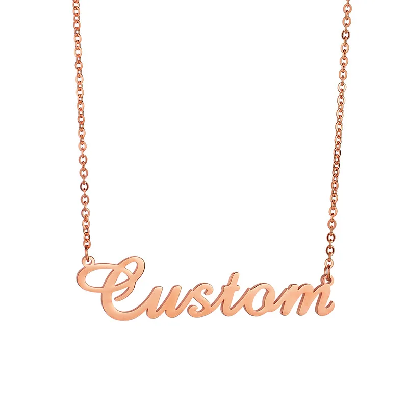 DANYANG Trendy Silver Rose Gold Women Custom Jewelry CZ Personalised Name Pendant Necklace for Women, Silver, gold, rose gold
DANYANG Trendy Silver Rose Gold Women Custom Jewelry CZ Personalised Name Pendant Necklace for Women, Silver, gold, rose gold