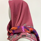 Women Fashion Malasia Square Scarf Printed Hijab Scarves