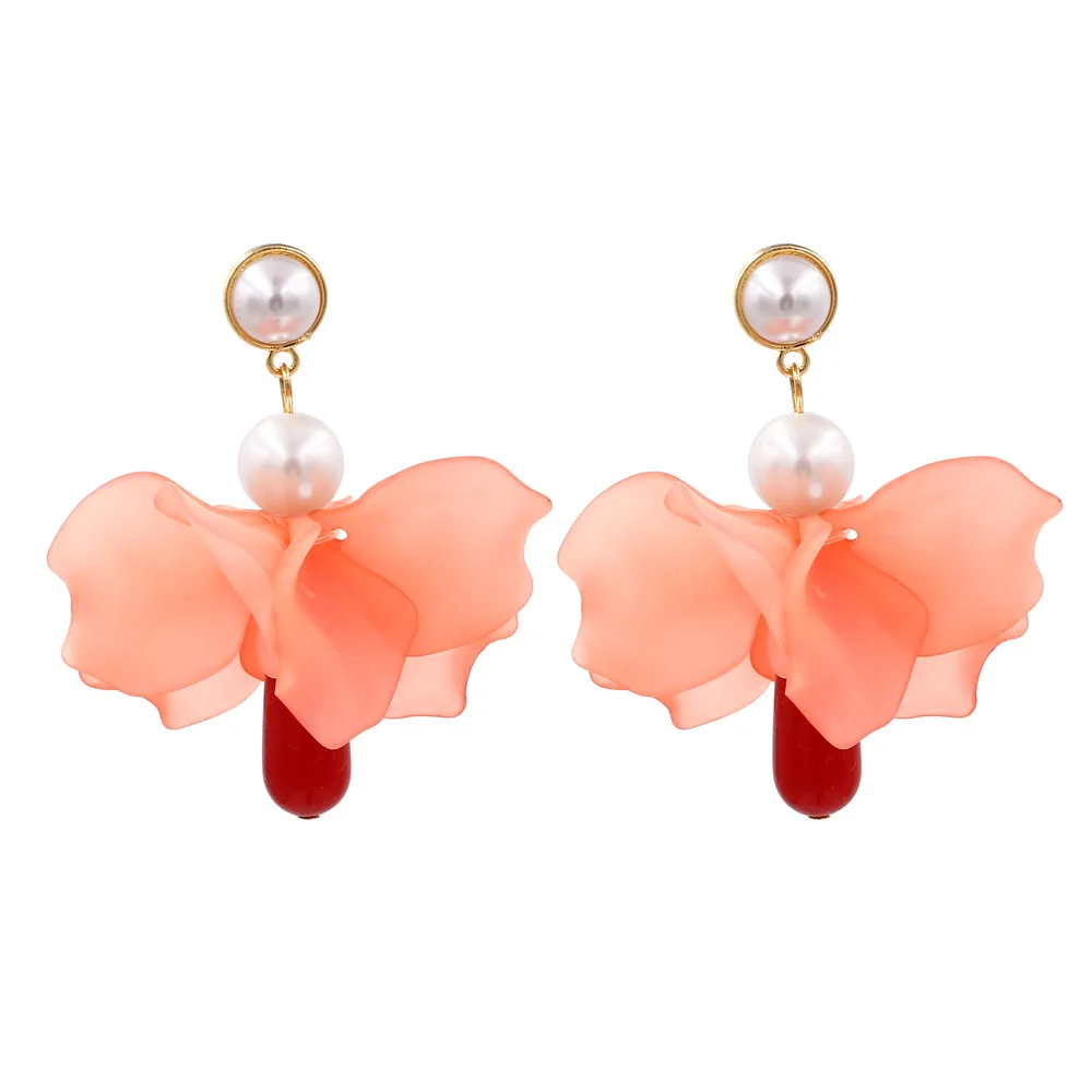 2019 Korean Vintage Acrylic Big Flower Drop Earrings For Women Temperament Pearl Earrings (SK680), As picture
2019 Korean Vintage Acrylic Big Flower Drop Earrings For Women Temperament Pearl Earrings (SK680), As picture