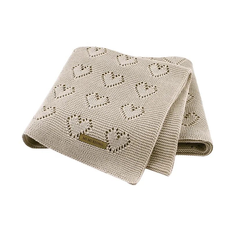 Mimixiong Solid Color With Heart Pattern Knitting Blanket Comfortable Soft Touch Baby Knitted Blanket For Baby Adult Unisex 
Mimixiong Solid Color With Heart Pattern Knitting Blanket Comfortable Soft Touch Baby Knitted Blanket For Baby Adult Unisex
