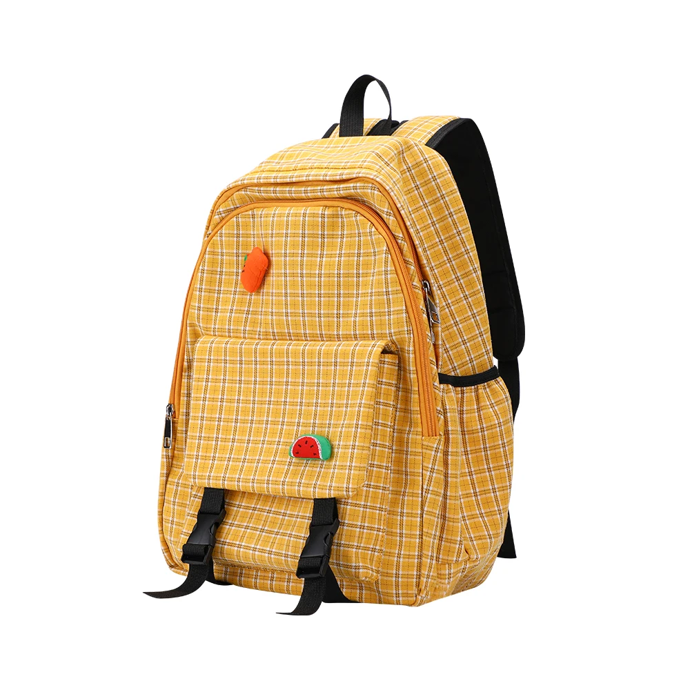 Canvas Female Backpack girls New Style Korean College School Bag Female Student Plaid Backpack
Canvas Female Backpack girls New Style Korean College School Bag Female Student Plaid Backpack