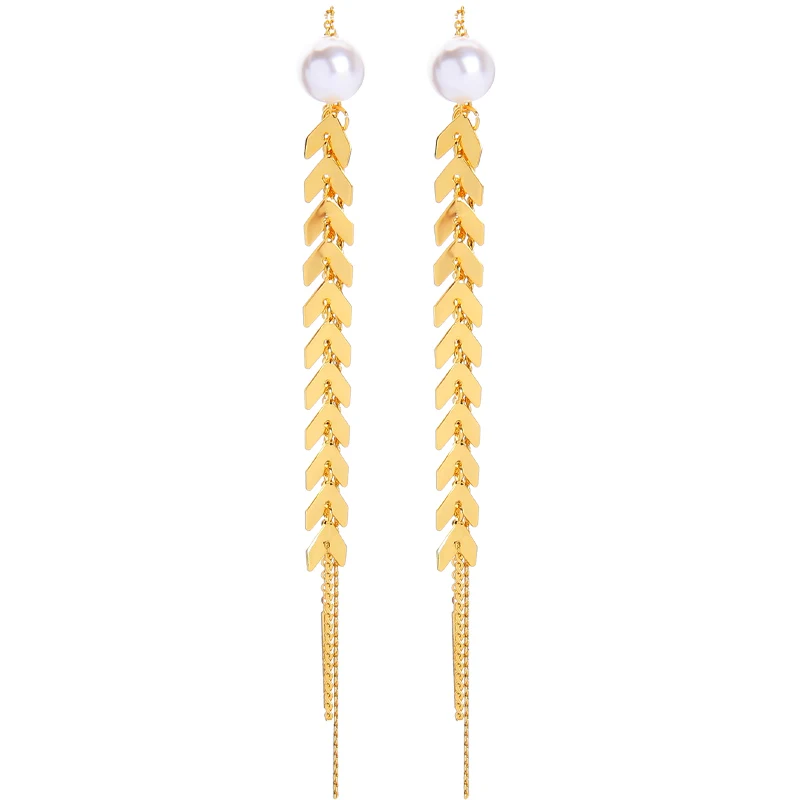 90161 Natural Unique Long Style Gold Plated Metal Chain Tassel Wheat Plant Earrings Stud 2021, As pictures
90161 Natural Unique Long Style Gold Plated Metal Chain Tassel Wheat Plant Earrings Stud 2021, As pictures