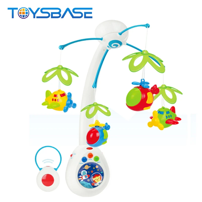 Baby Bed Hanging Toy Musical Baby Mobile With Rotating Colorful Felt Baby Mobile
