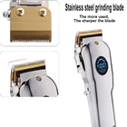 Wireless Barber Hair clipper trimmer professional haircut hair cutting machine Cordless beard trimmer electric clippers for men