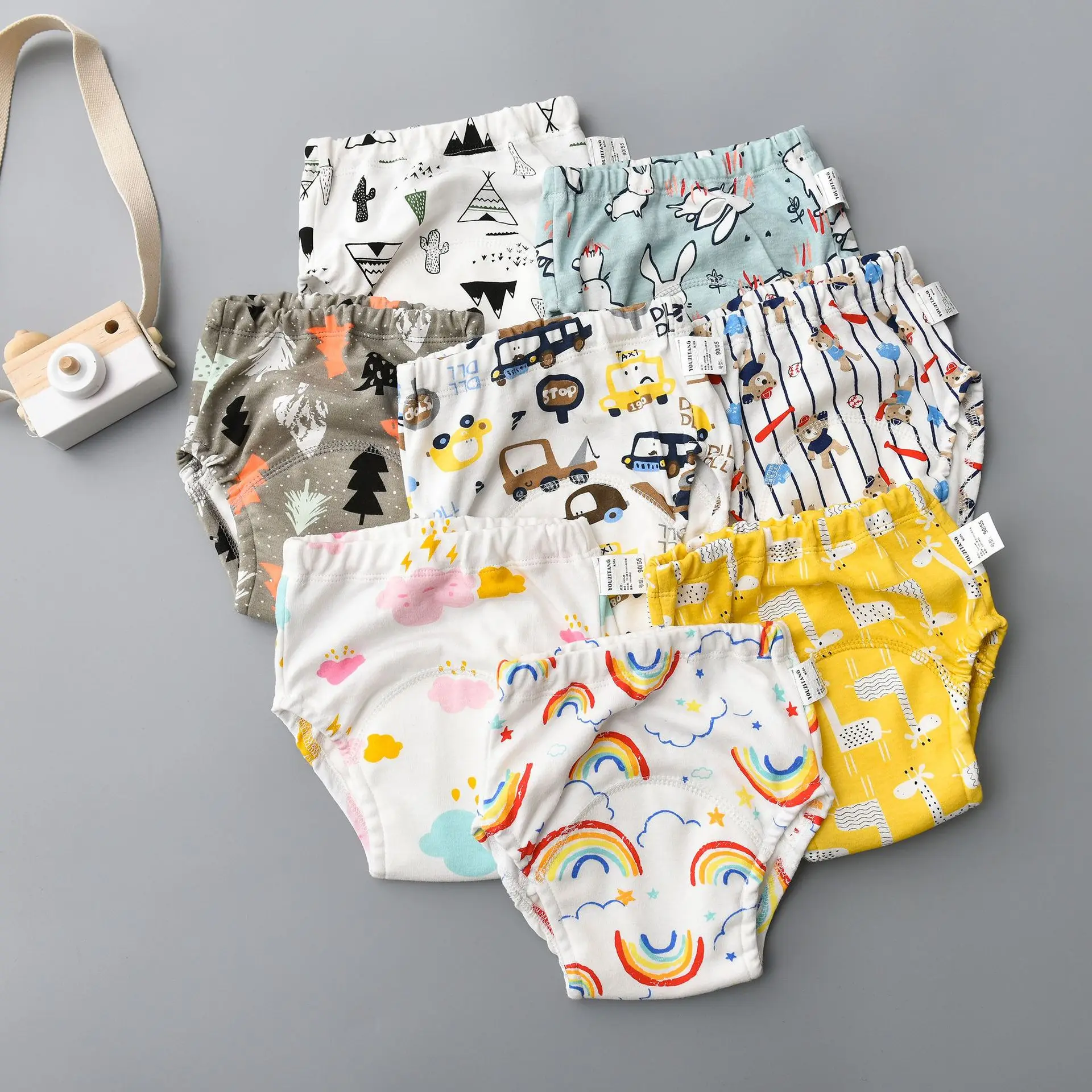 3 Layers Baby Training Pants Infant Shorts Learning Panties Infant Shorts Boy Girl Diapers Cotton Nappies Underwear, 13 colors optional
3 Layers Baby Training Pants Infant Shorts Learning Panties Infant Shorts Boy Girl Diapers Cotton Nappies Underwear, 13 colors optional
