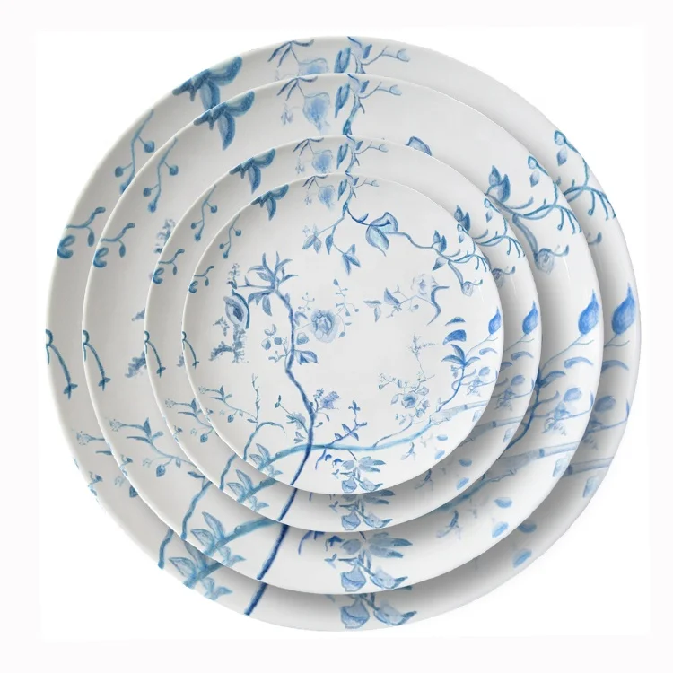 Party Plates Set Wholesale 4 Pieces Cheap Bone China Plate Dishes Set Ceramic Blue Dinner Set
Party Plates Set Wholesale 4 Pieces Cheap Bone China Plate Dishes Set Ceramic Blue Dinner Set