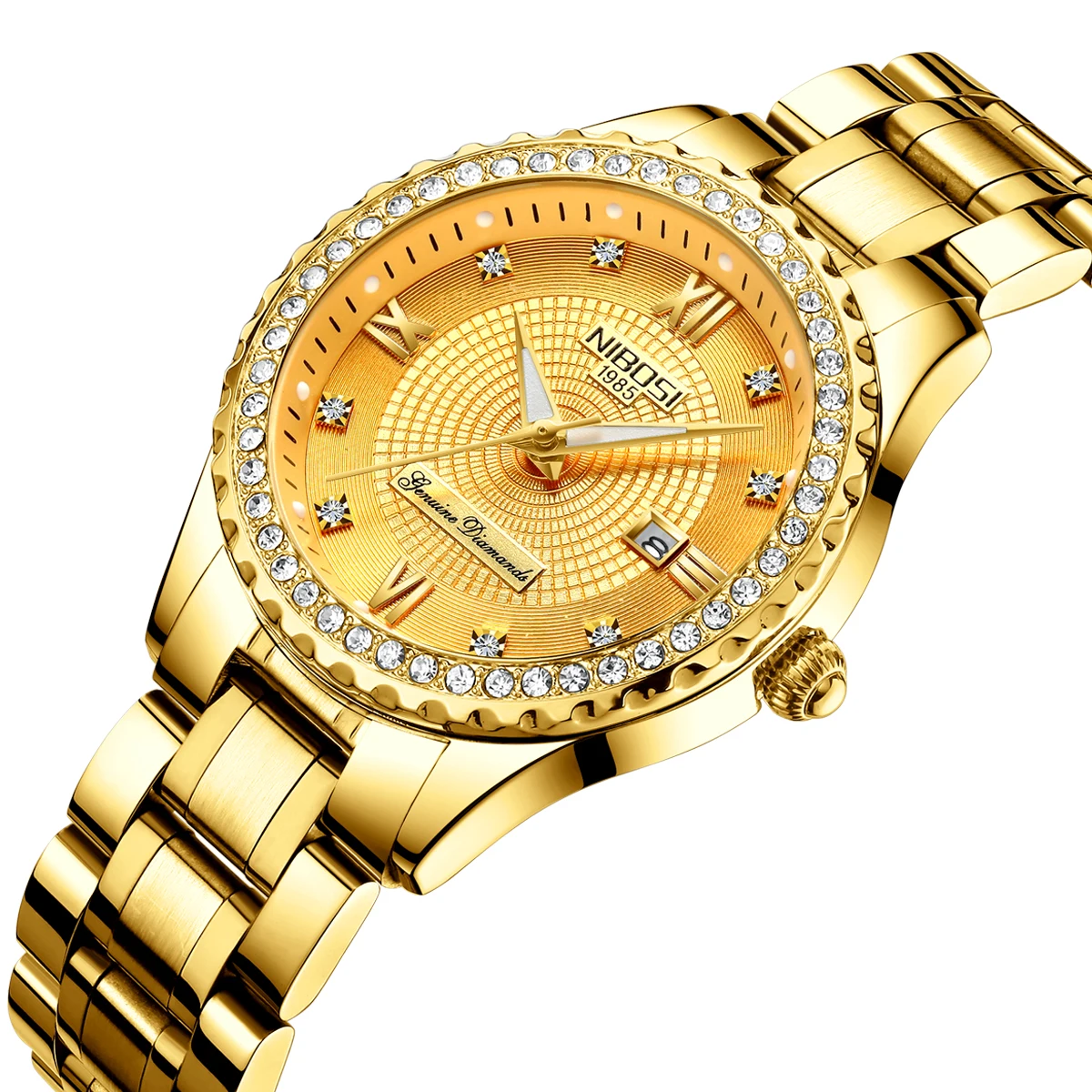 

Free Shipping NIBOSI 2357 Women Watches Top Brand Luxury Gold Watch Fashion Quartz Watch Business Reloj Waterproof Wristwatch