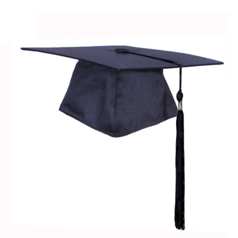 custom polyester black tassel graduation cap