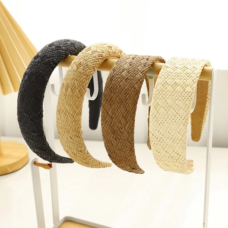 New style wholesale fashionable hair hoop raffia sponge headband elegant temperament ladies outing headwear
New style wholesale fashionable hair hoop raffia sponge headband elegant temperament ladies outing headwear