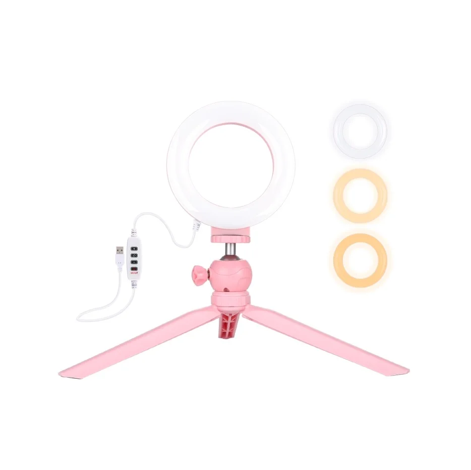 Mini Desktop 4.7 Inch LED Ring Light Selfie Light Ring with Tripod Mount for Smartphone
Mini Desktop 4.7 Inch LED Ring Light Selfie Light Ring with Tripod Mount for Smartphone