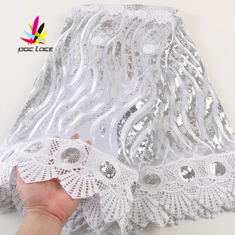 2021 Latest African Sequins Lace With Beads Embroidered African Nigerian Lace For Women Dress
2021 Latest African Sequins Lace With Beads Embroidered African Nigerian Lace For Women Dress