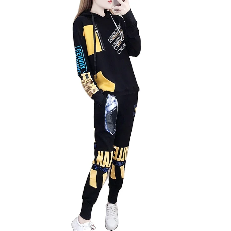 2020 new spring and autumn women's sportswear loose personality fashion casual sweater women sportswear set
2020 new spring and autumn women's sportswear loose personality fashion casual sweater women sportswear set