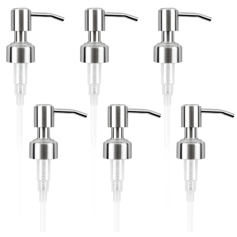 Soap Dispenser Pump Replacement 304 Rust Proof Stainless Steel Soap Dispenser Lids for Regular 28/400 Neck Bottles
Soap Dispenser Pump Replacement 304 Rust Proof Stainless Steel Soap Dispenser Lids for Regular 28/400 Neck Bottles