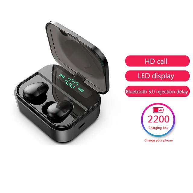 Touch Control TWS earphone IPX7 waterproof Wireless headphone earphones can be mini power bank
Touch Control TWS earphone IPX7 waterproof Wireless headphone earphones can be mini power bank