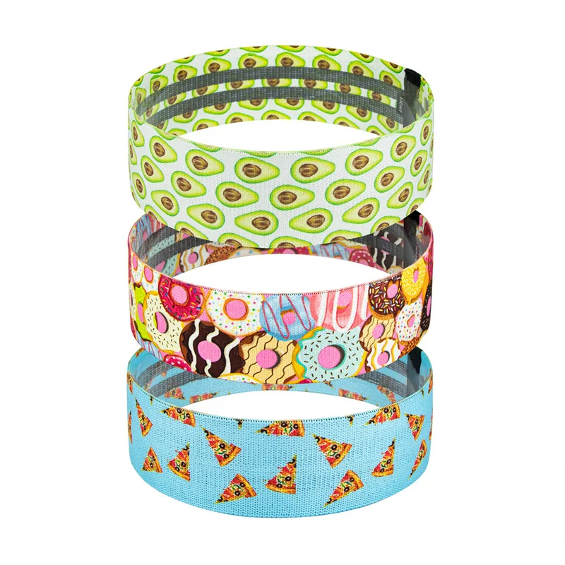 Hot Sale Cute Print Food Donuts Fabric Hip Elastic Booty Loop for Legs And Butt Resistance Bands, Customized color
Hot Sale Cute Print Food Donuts Fabric Hip Elastic Booty Loop for Legs And Butt Resistance Bands, Customized color