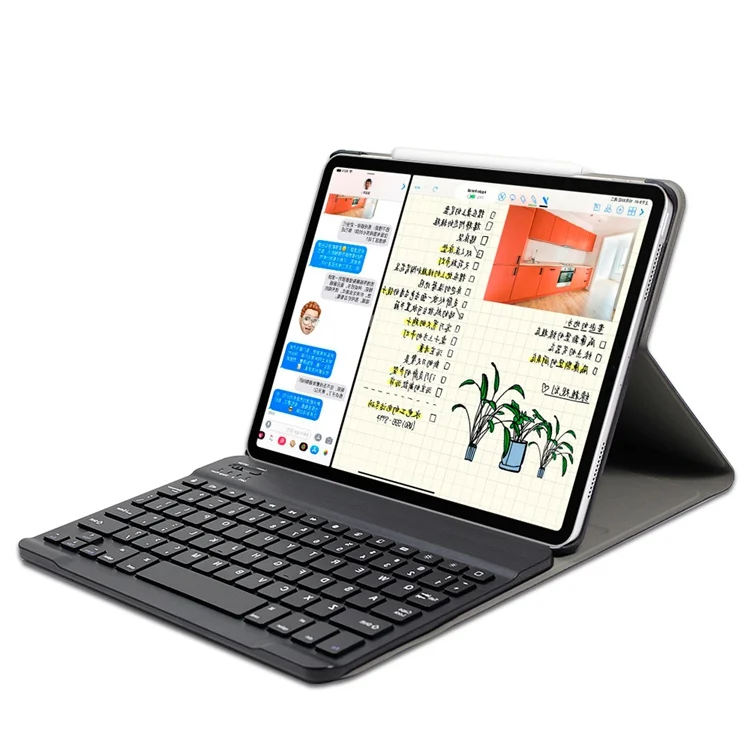 Luxury PU Leather Detachable BT Keyboard Case for iPad Pro 12.9 Inch 2020 with Pencil Holder, Black, rose gold
Luxury PU Leather Detachable BT Keyboard Case for iPad Pro 12.9 Inch 2020 with Pencil Holder, Black, rose gold