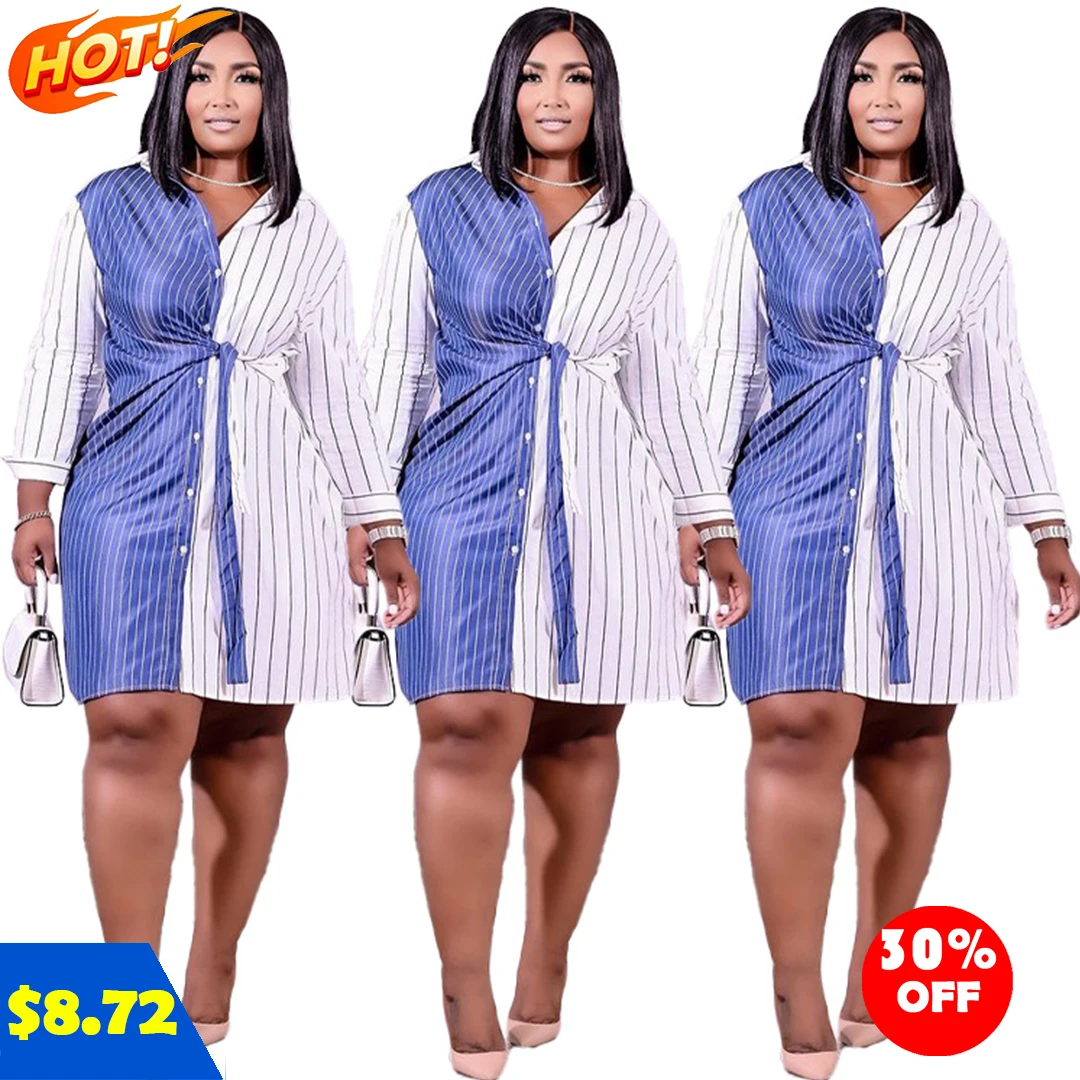fall 2021 women clothes Plus-size women's long-sleeve striped patchwork blouse and skirt for women clothing wear, As picture
fall 2021 women clothes Plus-size women's long-sleeve striped patchwork blouse and skirt for women clothing wear, As picture