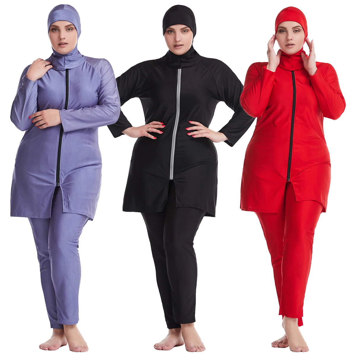 Middle East Islamic Muslim Plus size swimwear Hijab Full Cover Costume Fashion Solid Color Burkinis Swimsuit Bathing Suit For La
Middle East Islamic Muslim Plus size swimwear Hijab Full Cover Costume Fashion Solid Color Burkinis Swimsuit Bathing Suit For La