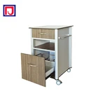 portable HPL hospital bedside cabinet with drawer