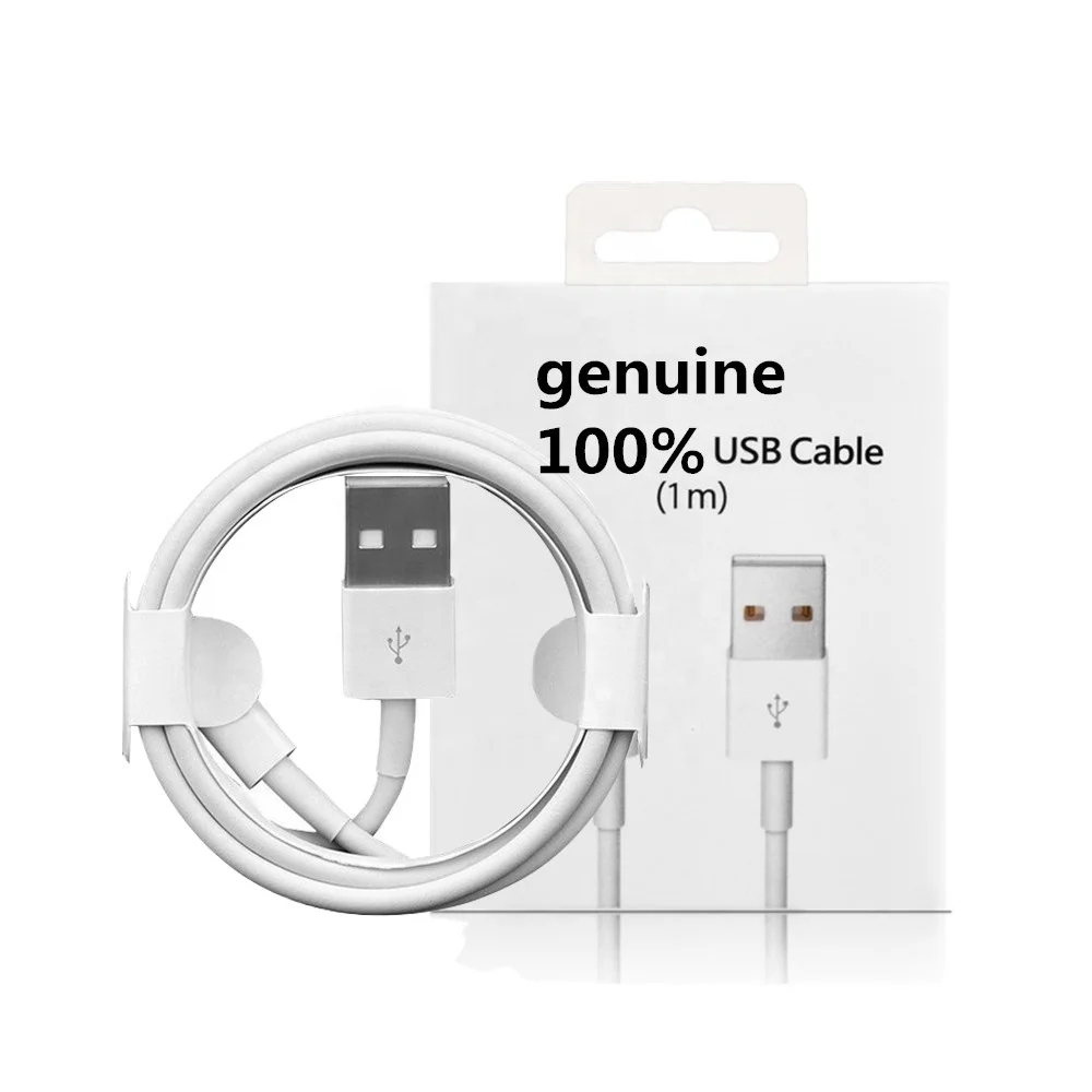 

Original 1m 2m 3m 2.1A Mobile Phone Cables USB Sync Fast Charging Data Transfer Charger Cable For iPhone, White