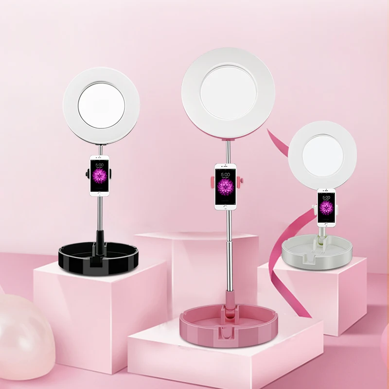 Hollywood Makeup Led Mirror Selfie Ring Light For Live Stream Lamps Mobile Holder
Hollywood Makeup Led Mirror Selfie Ring Light For Live Stream Lamps Mobile Holder