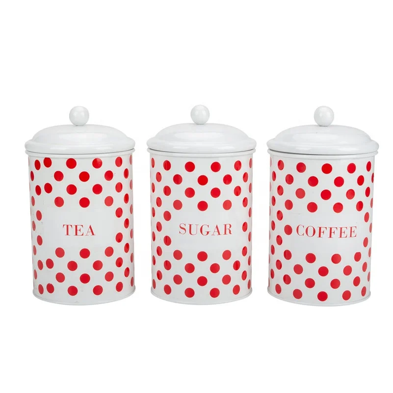Customized Storage Canister Set of 3 with Card Wrap Packaging in Colors