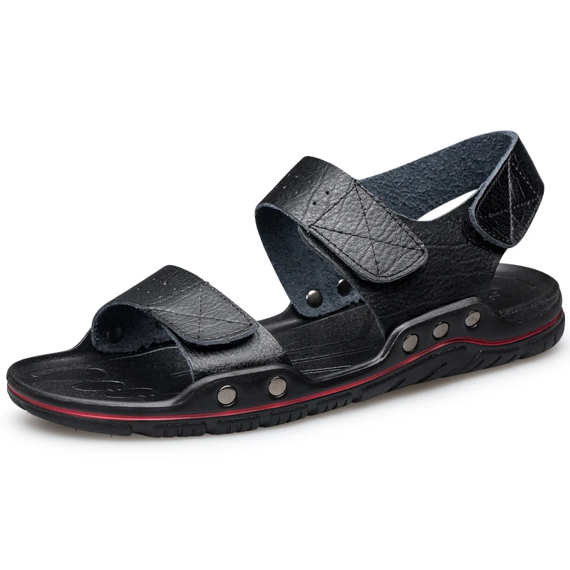 Hot Sell Custom Logo Comfortable Outdoor Beach Breathable Summer Leather Men's Sandals
Hot Sell Custom Logo Comfortable Outdoor Beach Breathable Summer Leather Men's Sandals