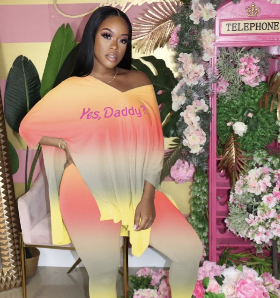 L012 Popular gradient loose women clothing sets casual suit V-neck plus size 2 pc sets ladies
L012 Popular gradient loose women clothing sets casual suit V-neck plus size 2 pc sets ladies
